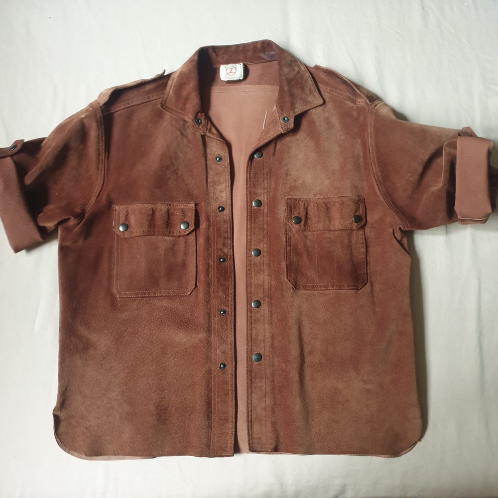 Vintage Chocolate Suede Shirt